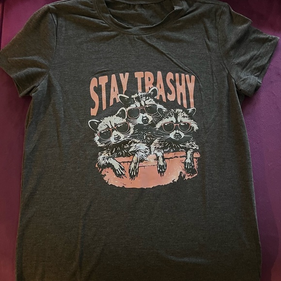 NWOT cute raccoon shirt! - Picture 3 of 3